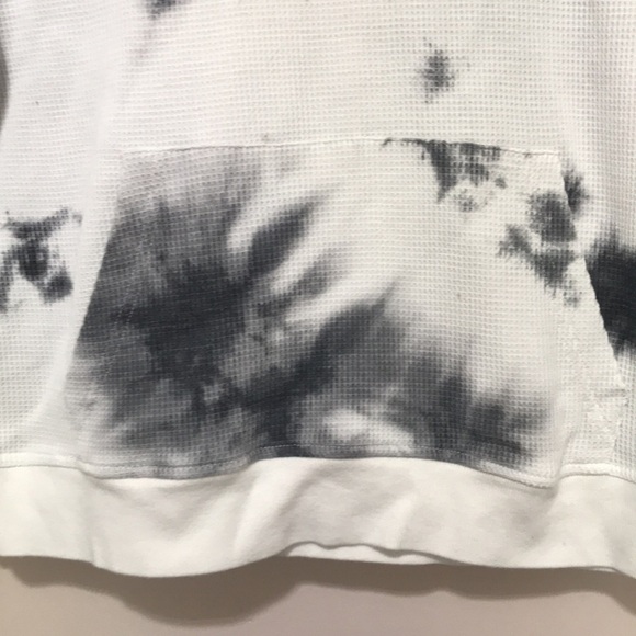 ZYIA Gray Hendrix Thermal Hoodie sweatshirt size XS oversized - Picture 4 of 13